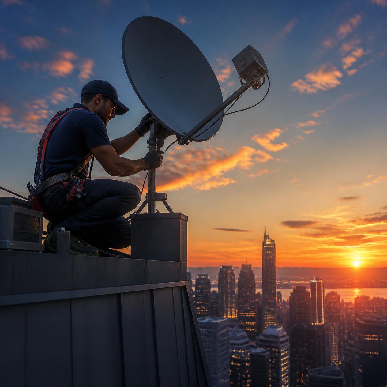 Satellite dish installation UAE El Hesn