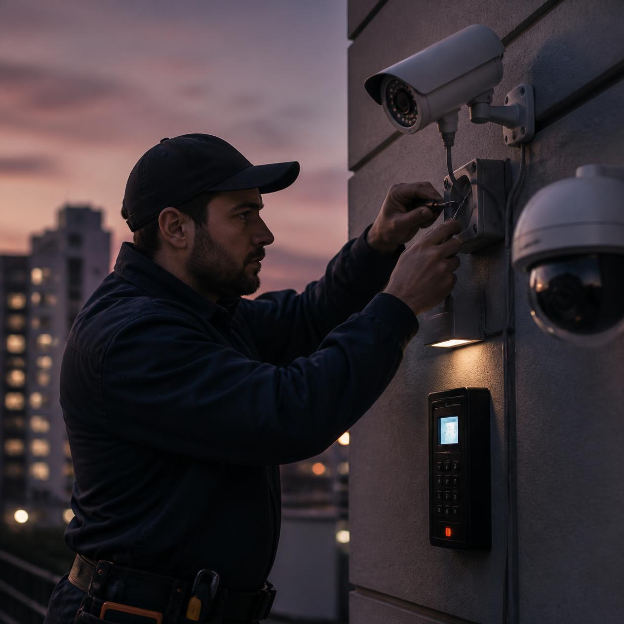 CCTV camera installation UAE El Hesn